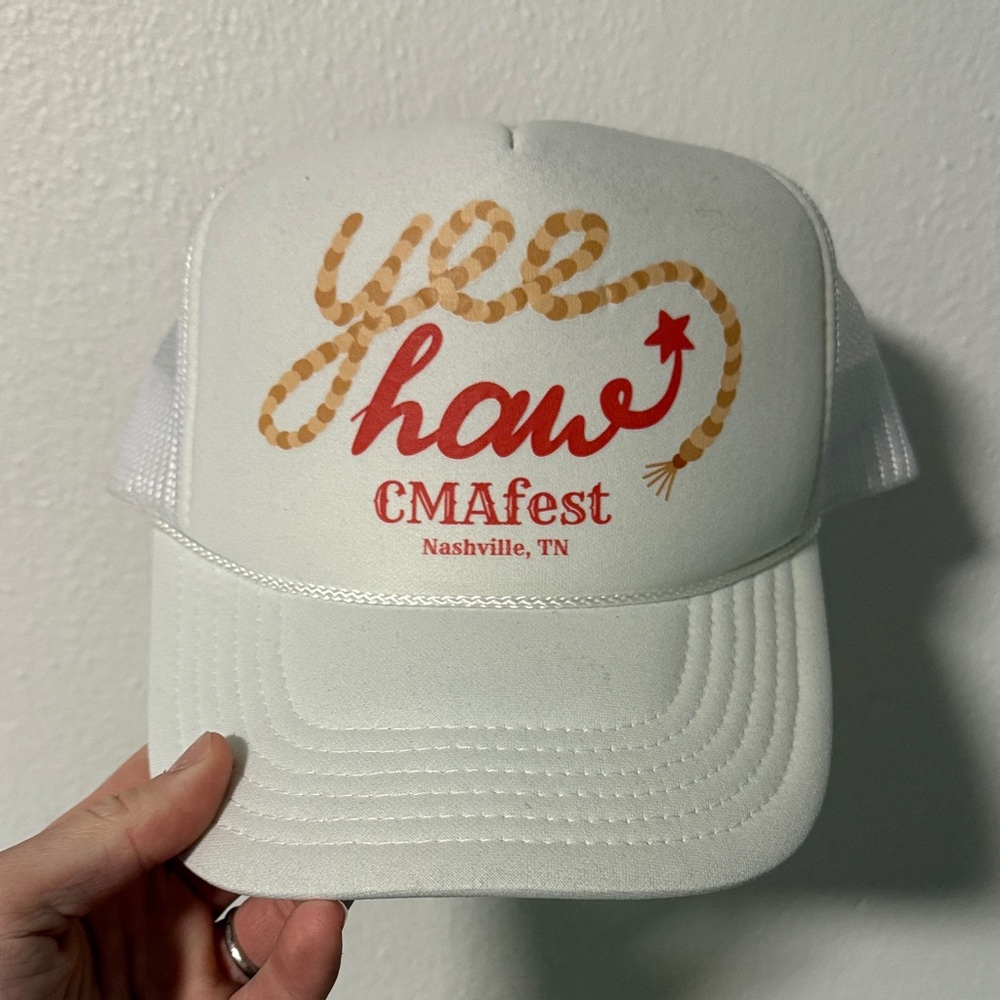 OTTO White Yee Haw Trucker Hat